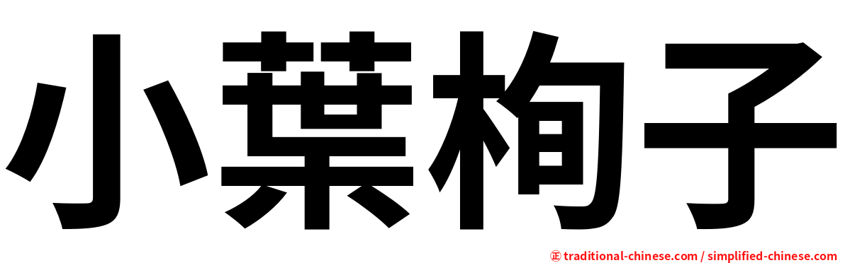 小葉栒子