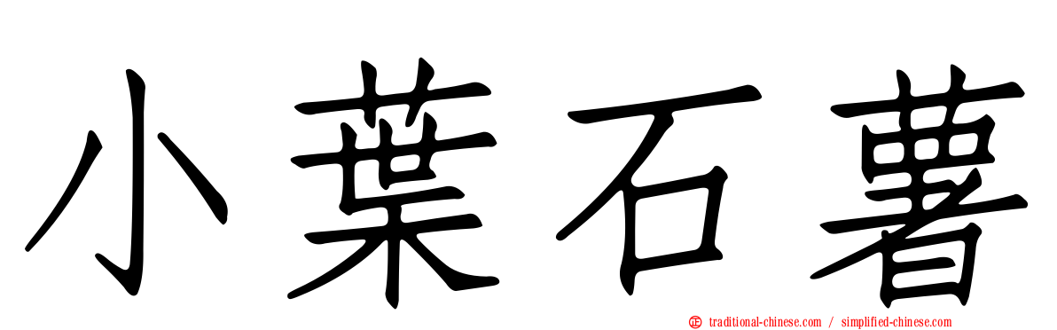 小葉石薯