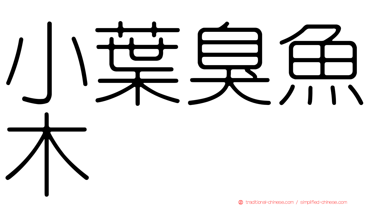 小葉臭魚木