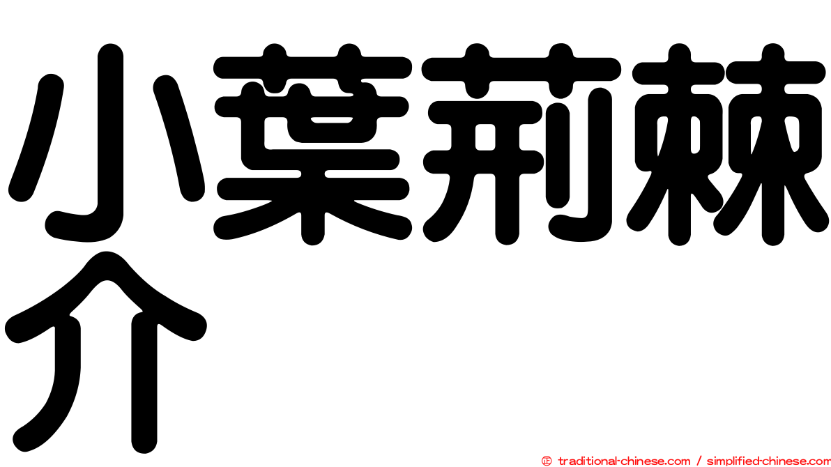 小葉荊棘介