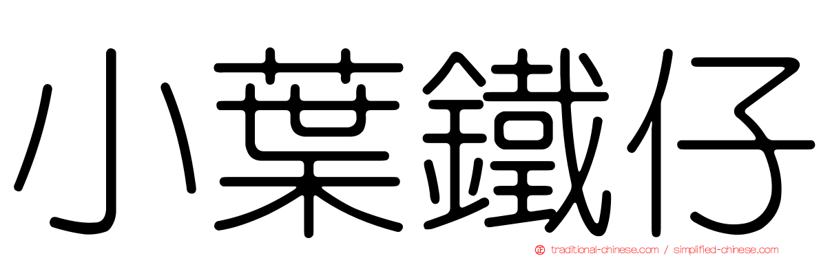 小葉鐵仔
