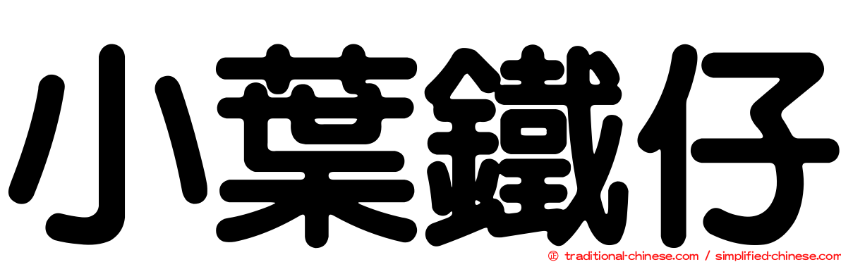 小葉鐵仔