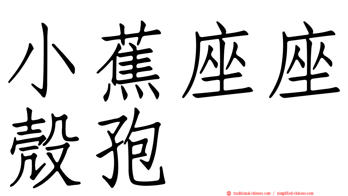 小蕉座座殼孢