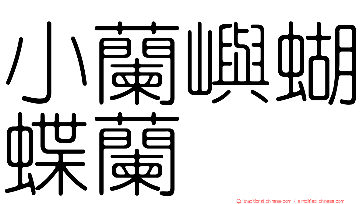 小蘭嶼蝴蝶蘭