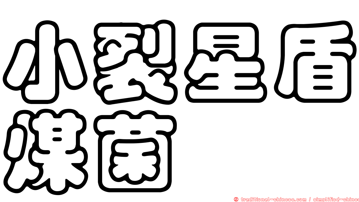 小裂星盾煤菌
