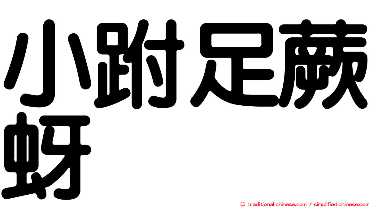 小跗足蕨蚜