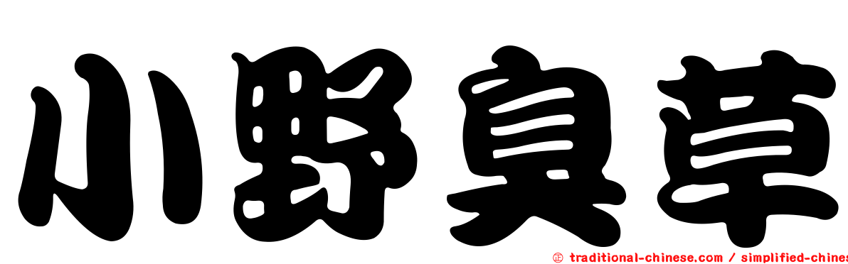 小野臭草