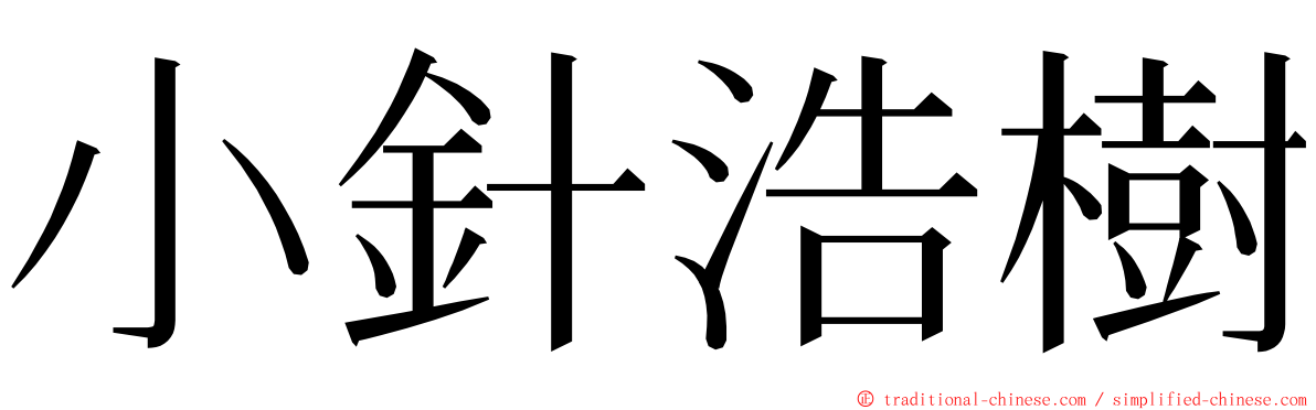 小針浩樹 ming font