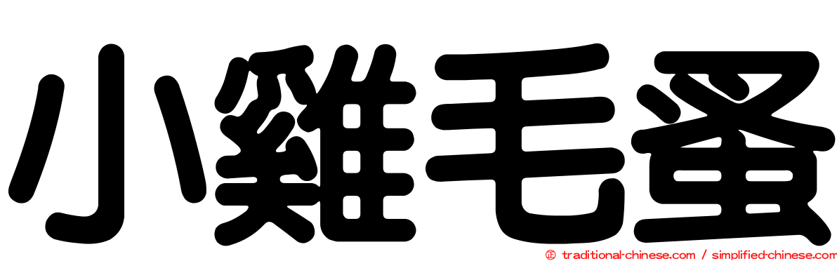 小雞毛蚤