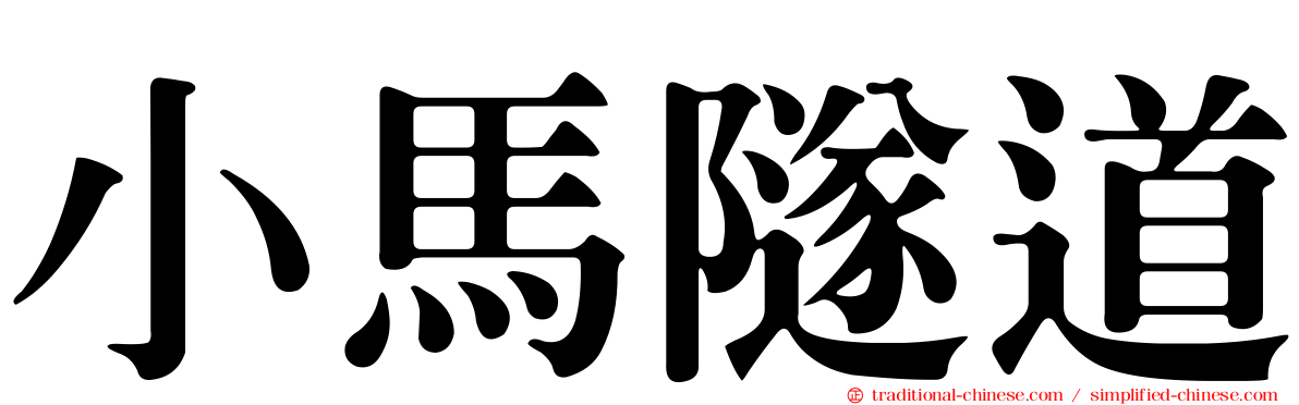 小馬隧道