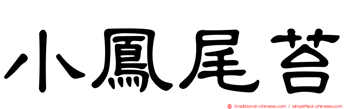 小鳳尾苔