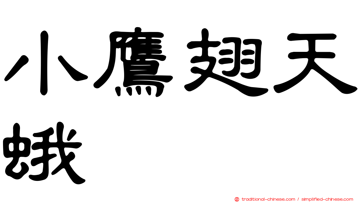 小鷹翅天蛾