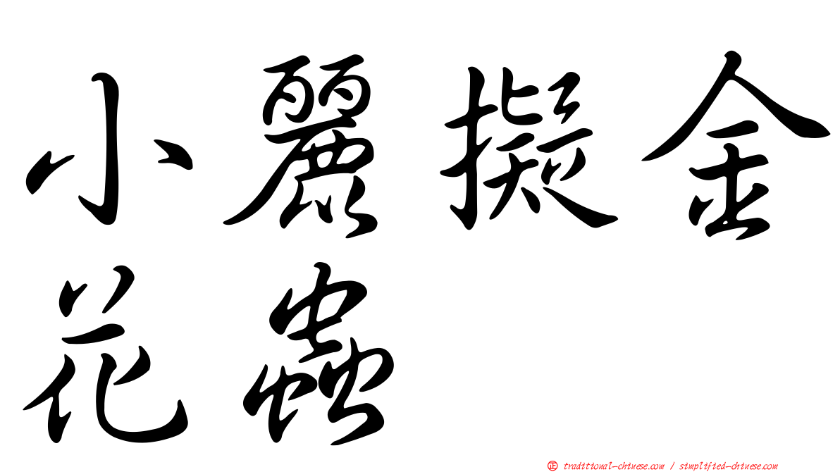 小麗擬金花蟲