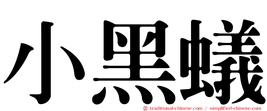 小黑蟻