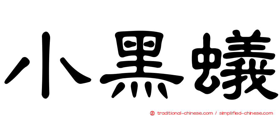 小黑蟻