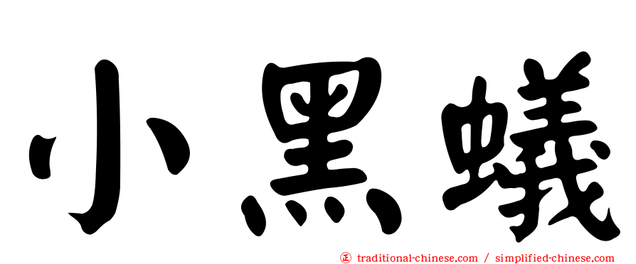 小黑蟻