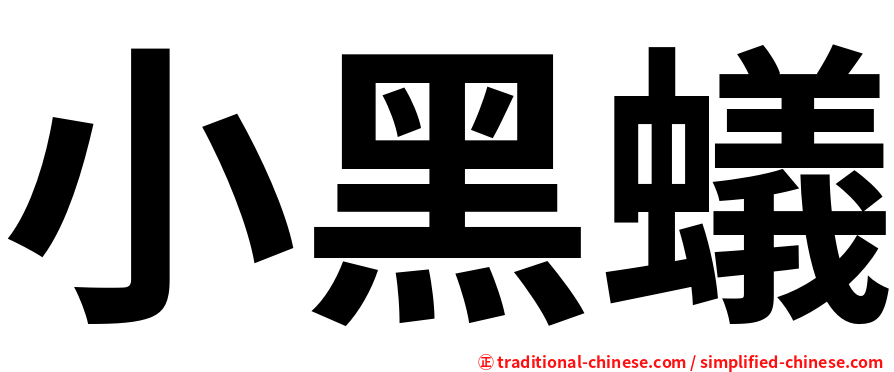 小黑蟻