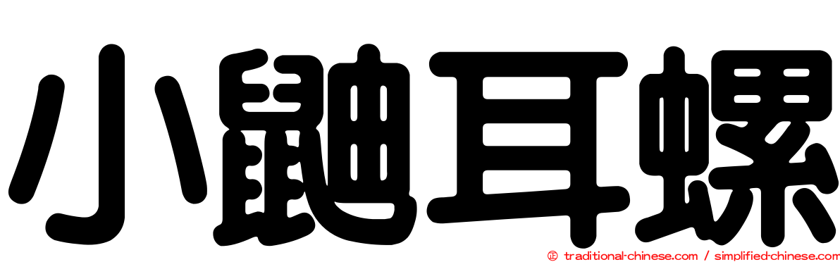 小鼬耳螺