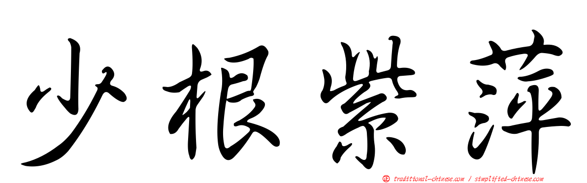 少根紫萍