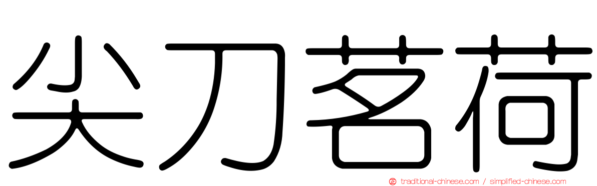 尖刀茗荷