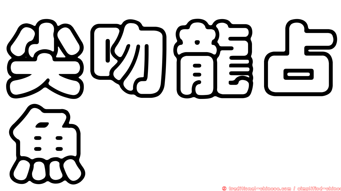 尖吻龍占魚