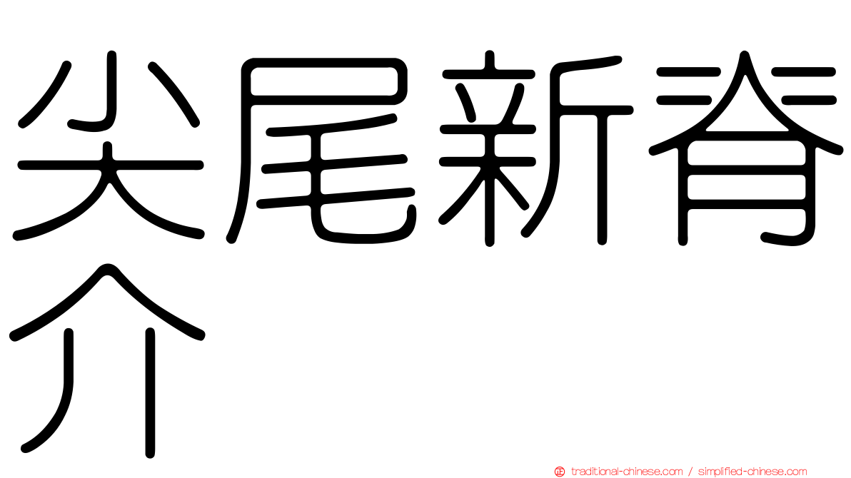 尖尾新脊介