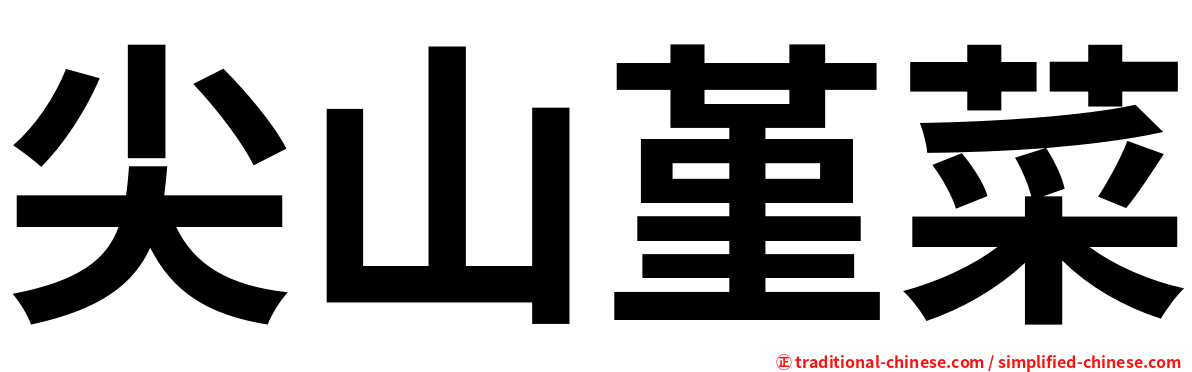 尖山堇菜