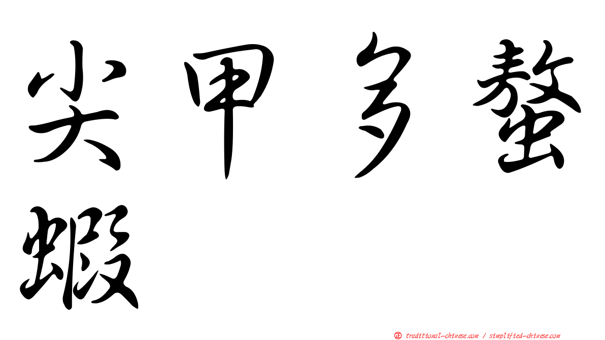 尖甲多螯蝦
