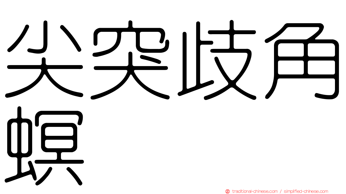 尖突歧角螟
