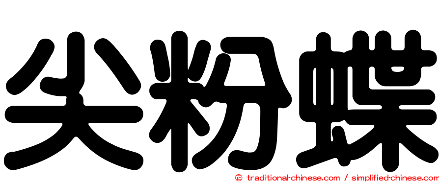 尖粉蝶