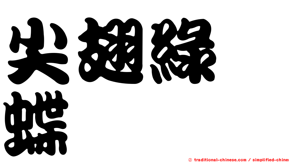尖翅綠蛺蝶