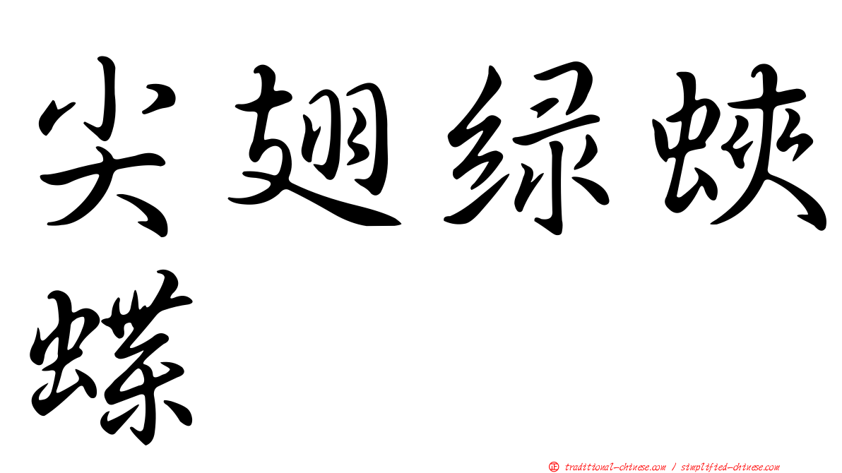 尖翅綠蛺蝶