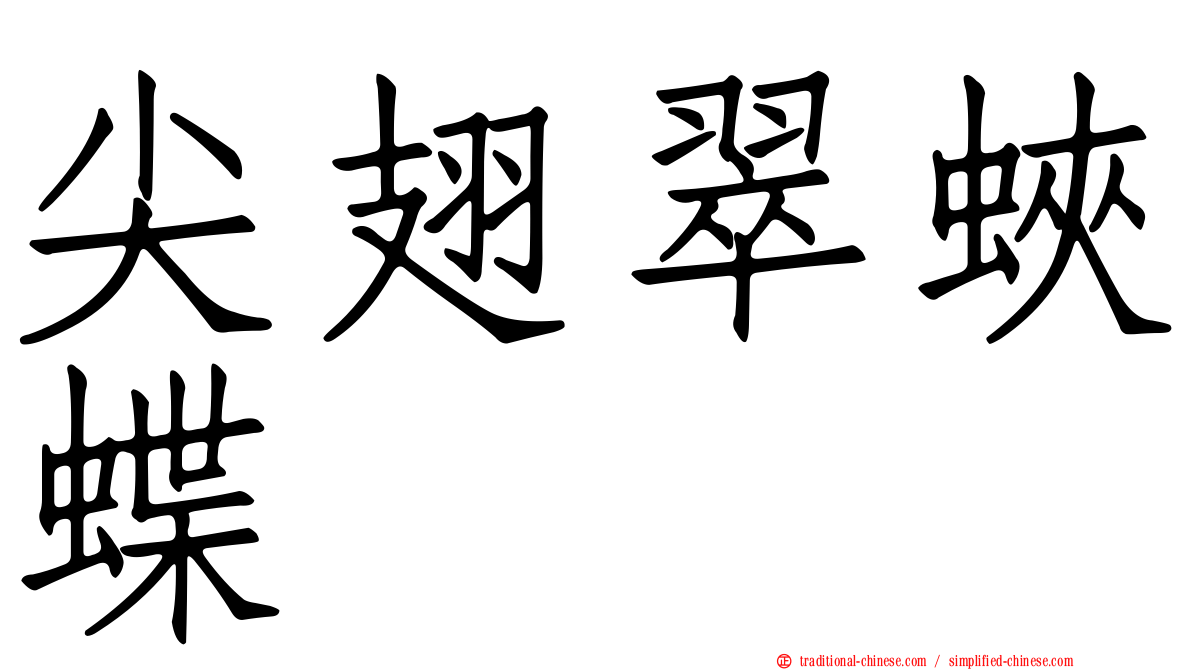 尖翅翠蛺蝶