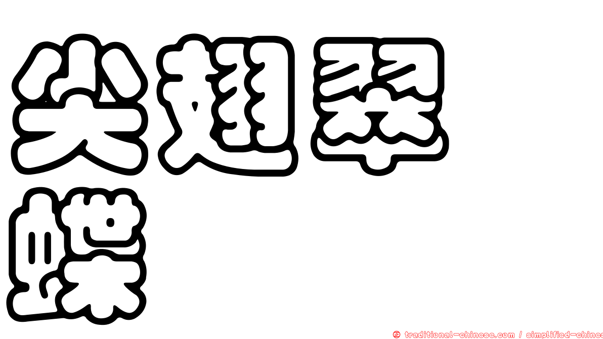 尖翅翠蛺蝶