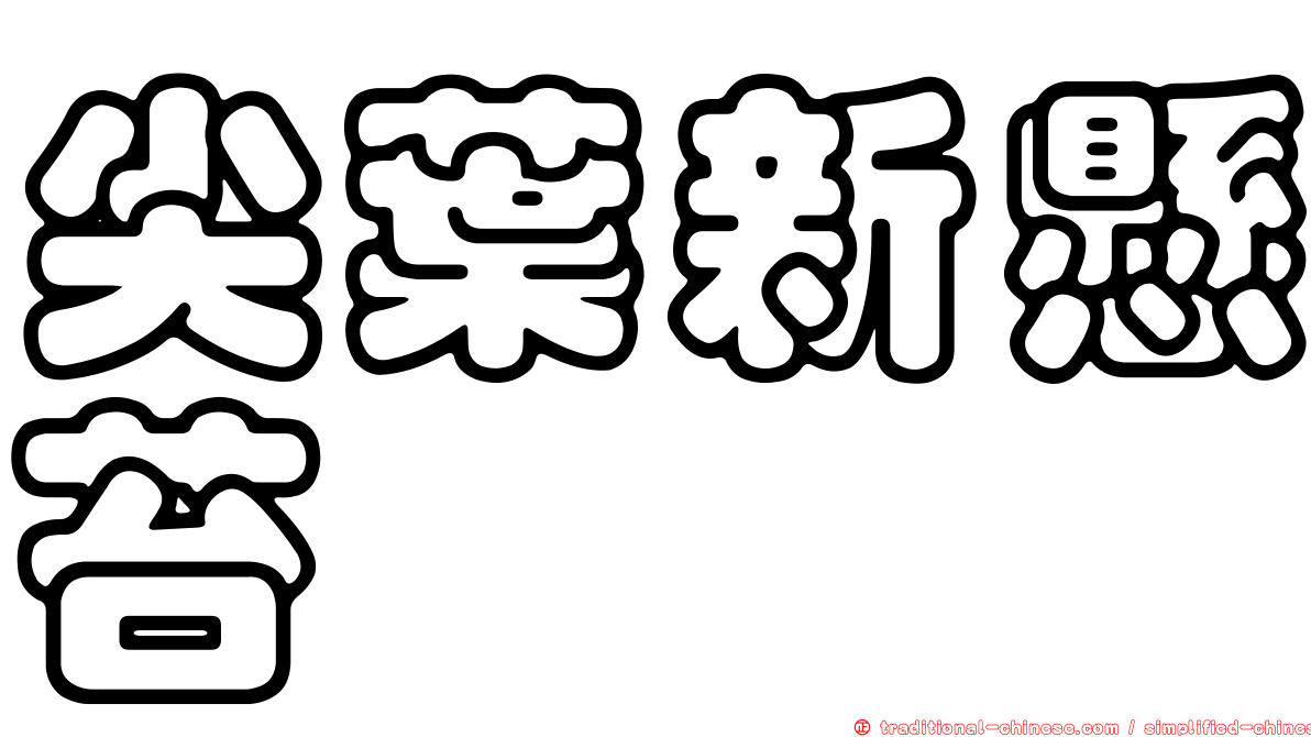 尖葉新懸苔