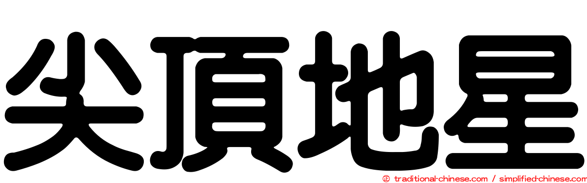 尖頂地星