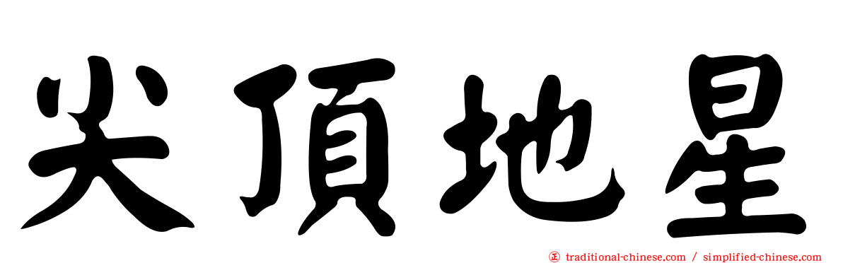 尖頂地星