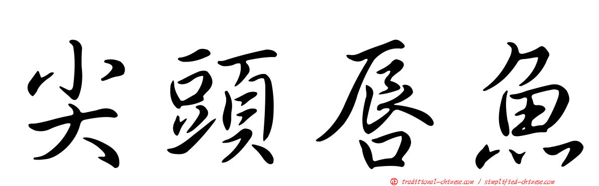 尖頭唇魚