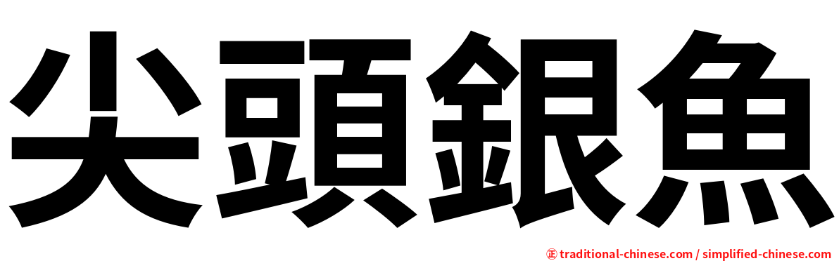 尖頭銀魚