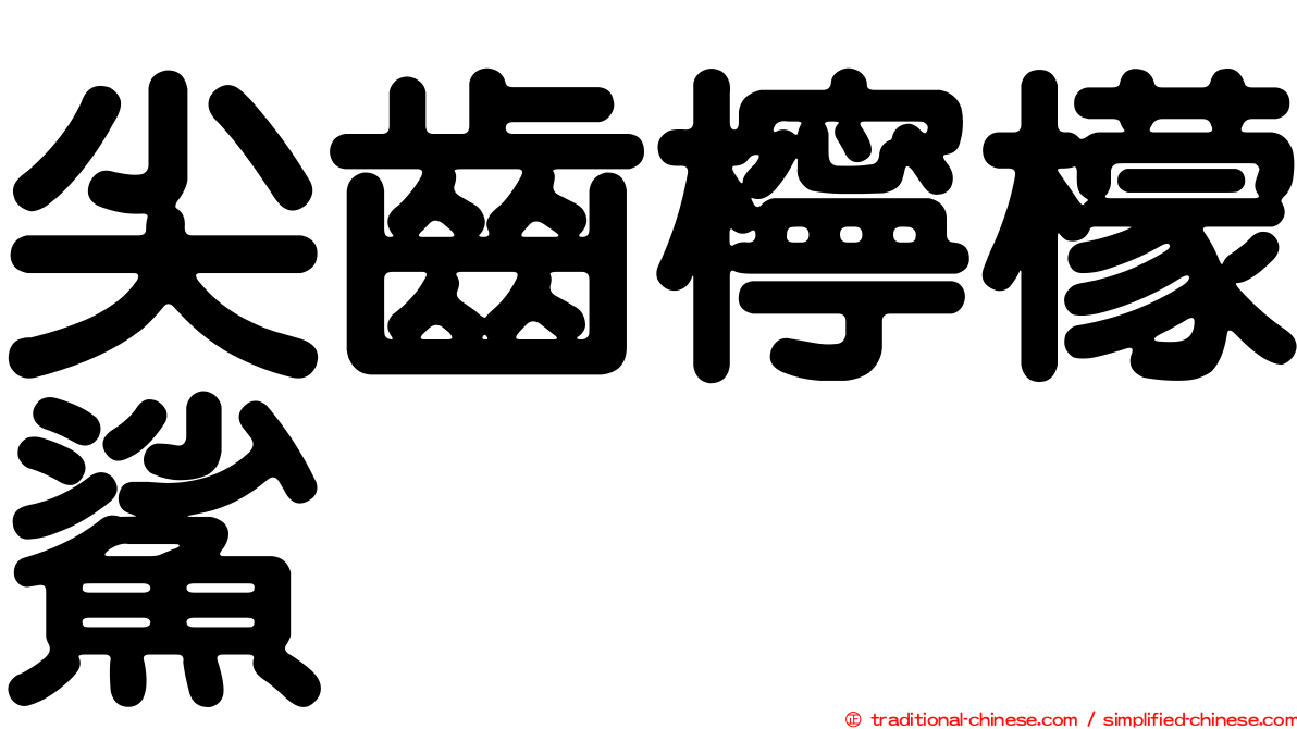 尖齒檸檬鯊