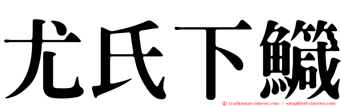 尤氏下鱵