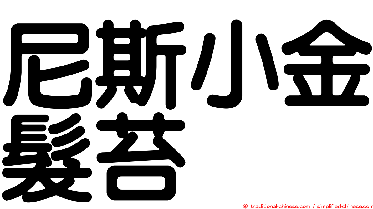 尼斯小金髮苔