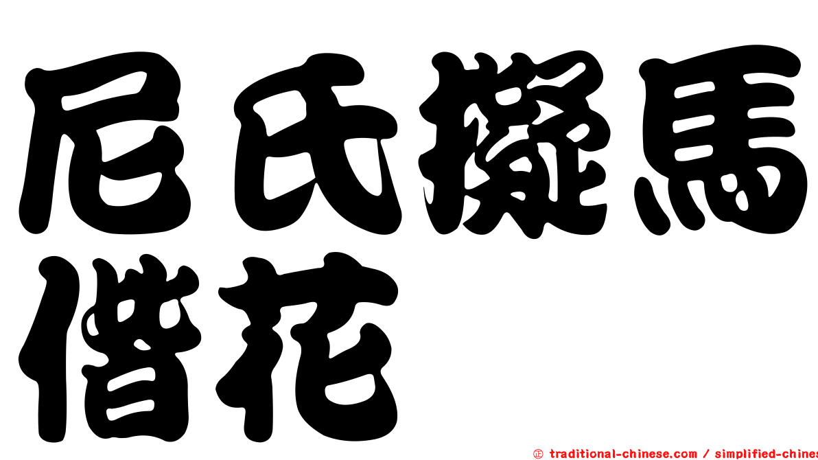 尼氏擬馬偕花