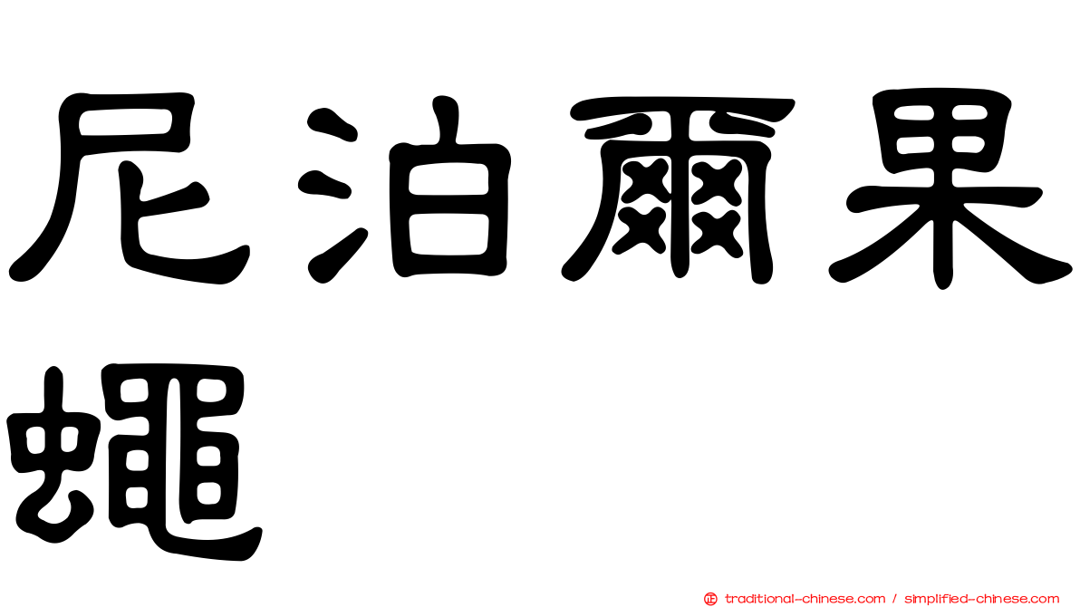 尼泊爾果蠅