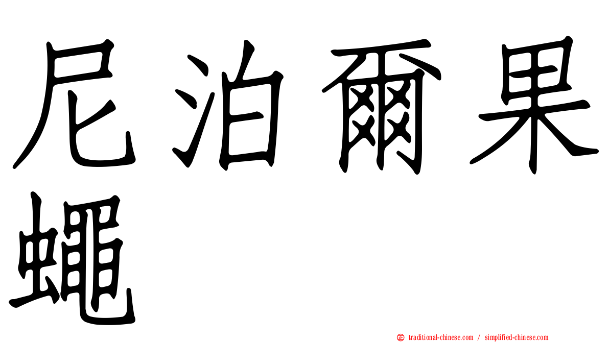 尼泊爾果蠅