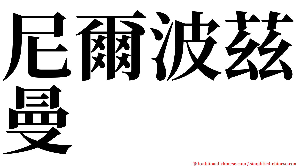 尼爾波茲曼 serif font