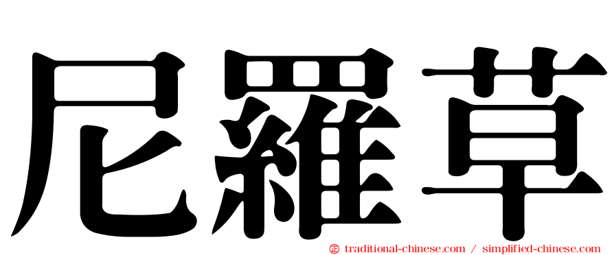 尼羅草