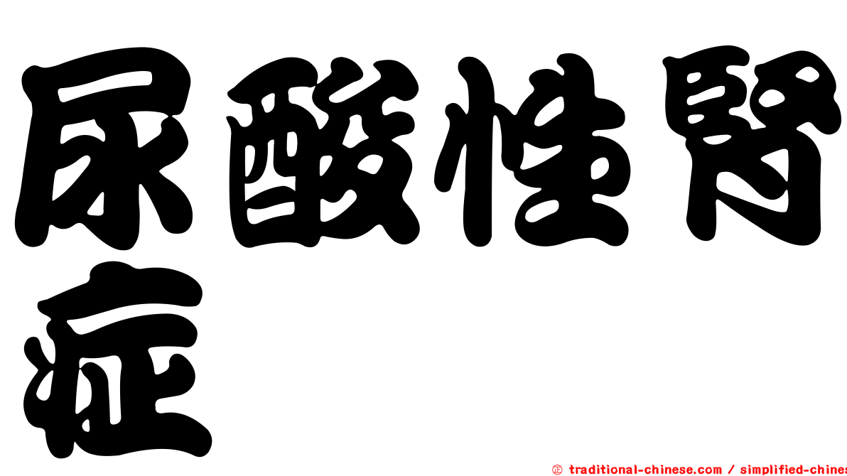 尿酸性腎症
