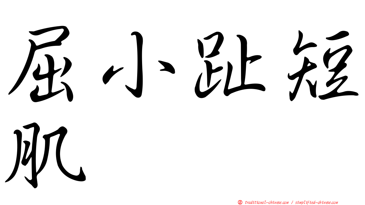 屈小趾短肌