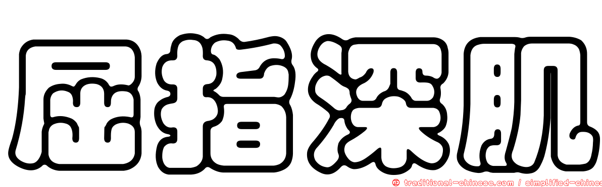 屈指深肌